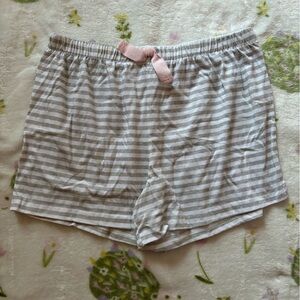cute striped pajama shorts